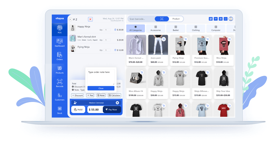 Order Notes, Discounts & Customer